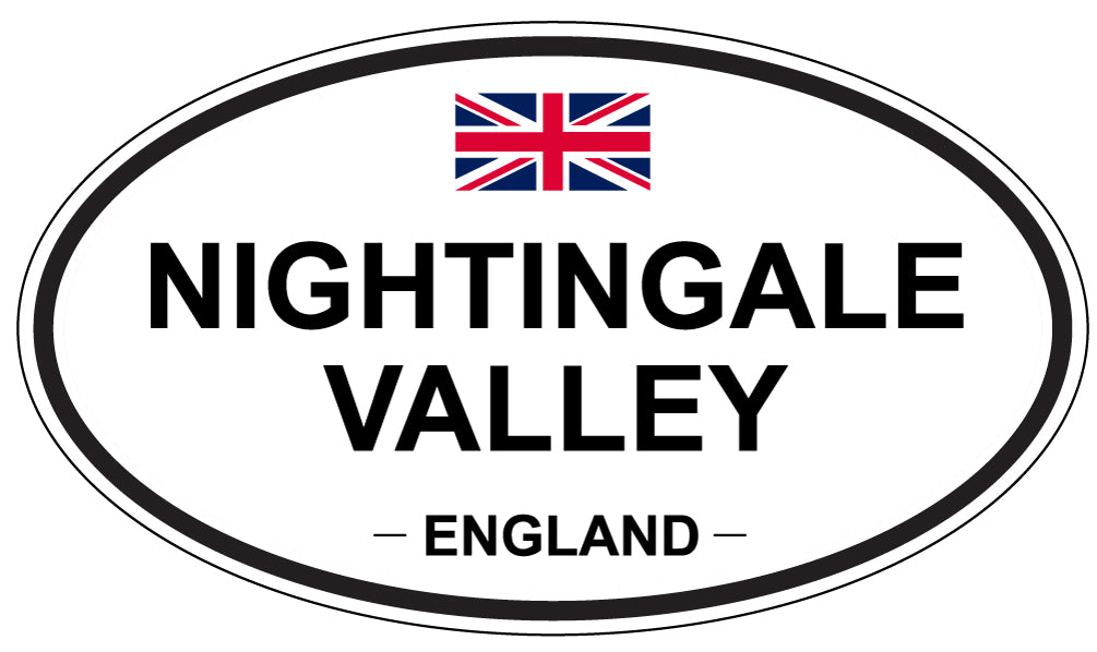 NIGHTINGALE VALLEY, England - Oval Magnet