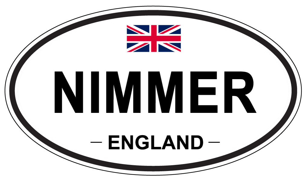 NIMMER, England - Oval Magnet