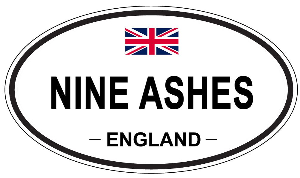 NINE ASHES, England - Oval Magnet