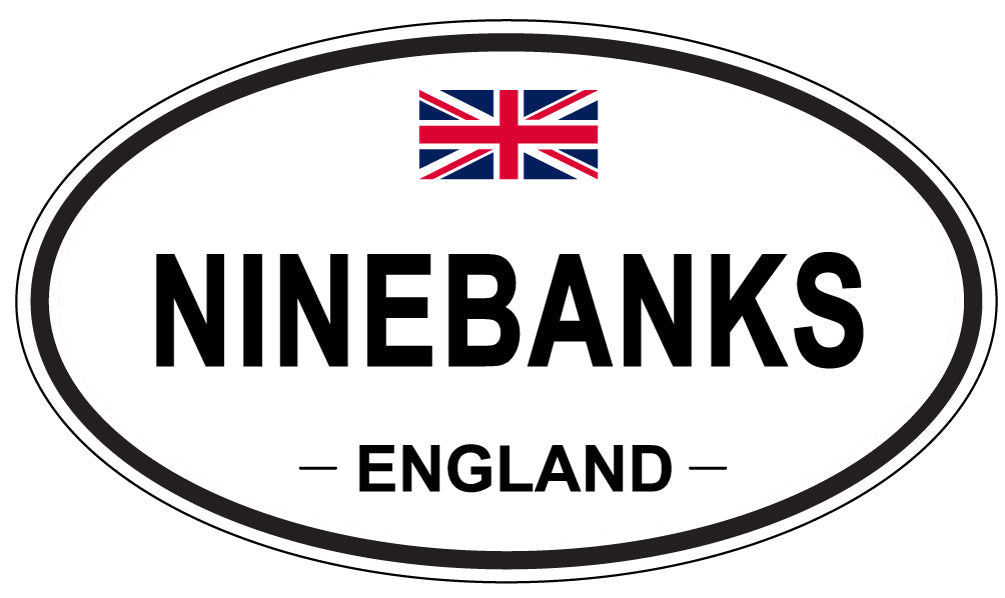 NINEBANKS, England - Oval Magnet