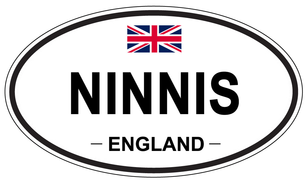 NINNIS, ENGLAND - Oval Sticker