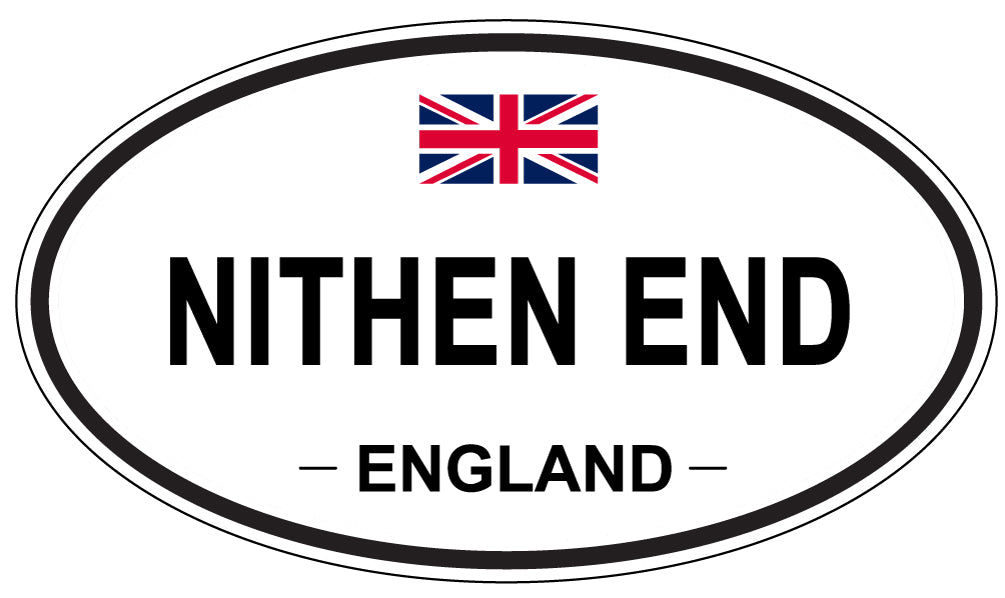 NITHEN END, ENGLAND - Oval Sticker