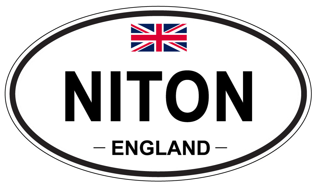 NITON, ENGLAND - Oval Sticker