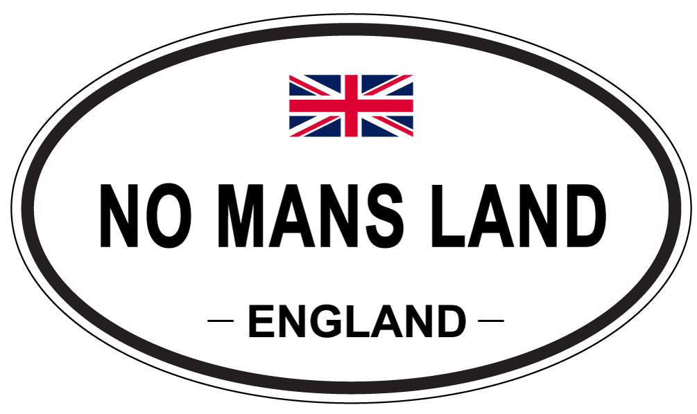 NO MANS LAND, England - Oval Magnet