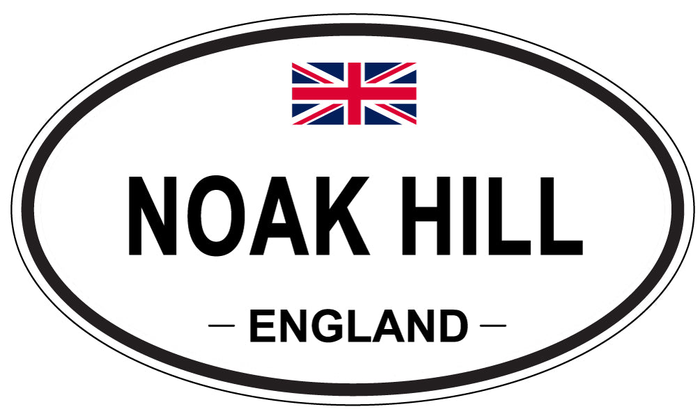 NOAK HILL, ENGLAND - Oval Sticker
