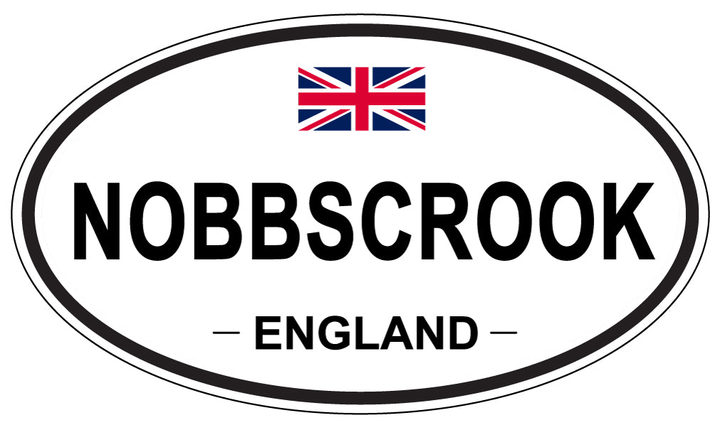 NOBBSCROOK, England - Oval Magnet
