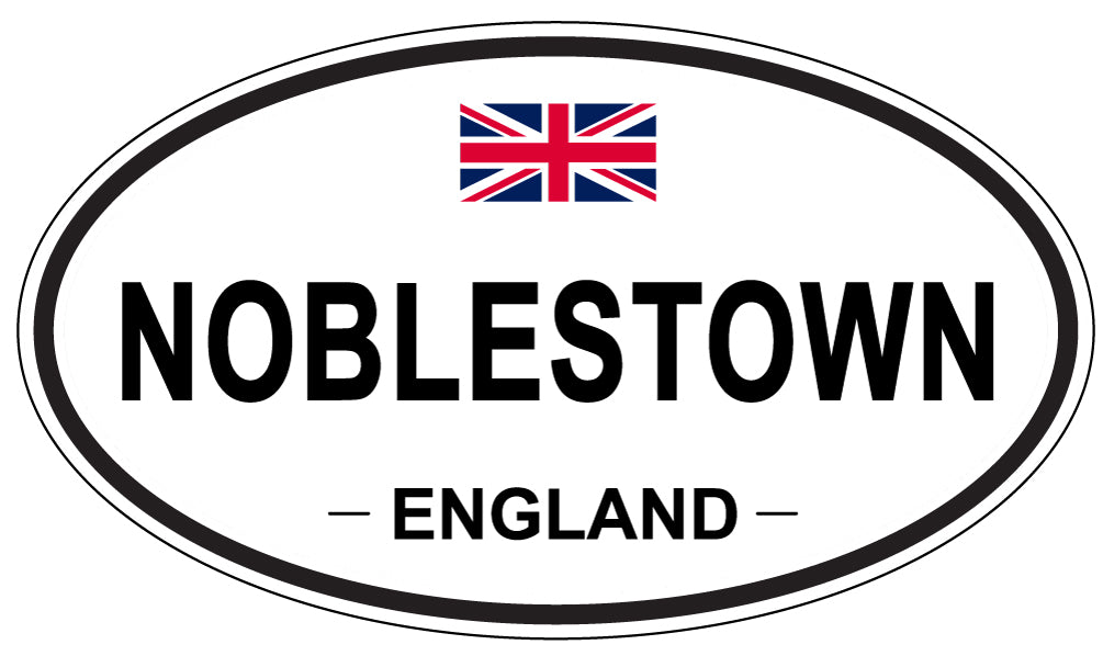 NOBLESTOWN, ENGLAND - Oval Sticker