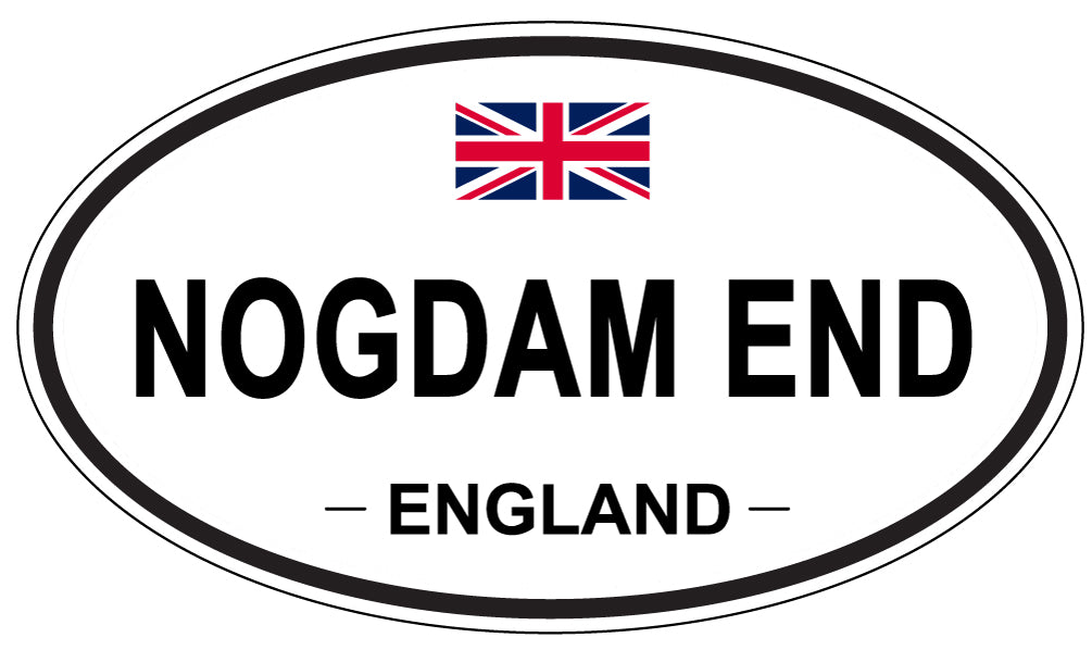 NOGDAM END, ENGLAND - Oval Sticker