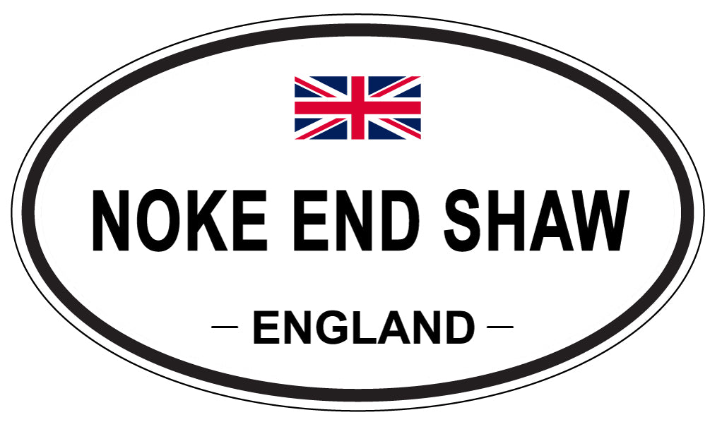 NOKE END SHAW, England - Oval Magnet