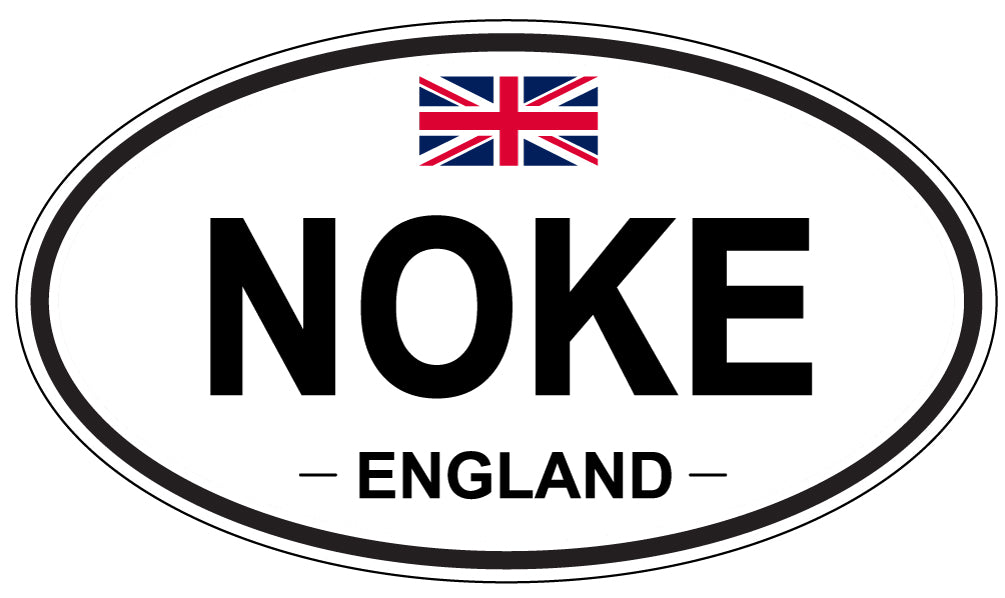 NOKE, England - Oval Magnet