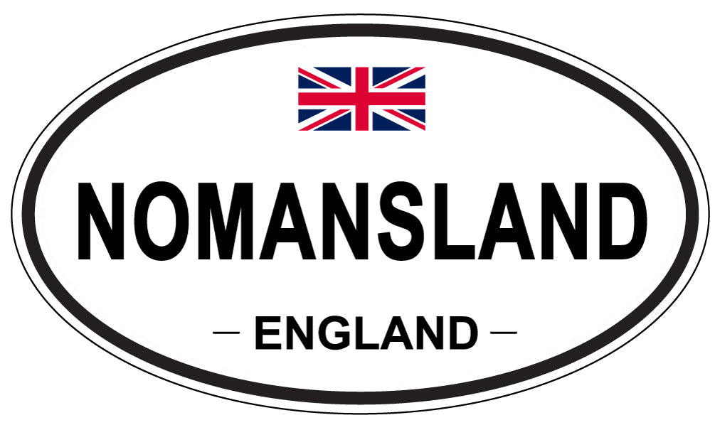 NOMANSLAND, ENGLAND - Oval Sticker