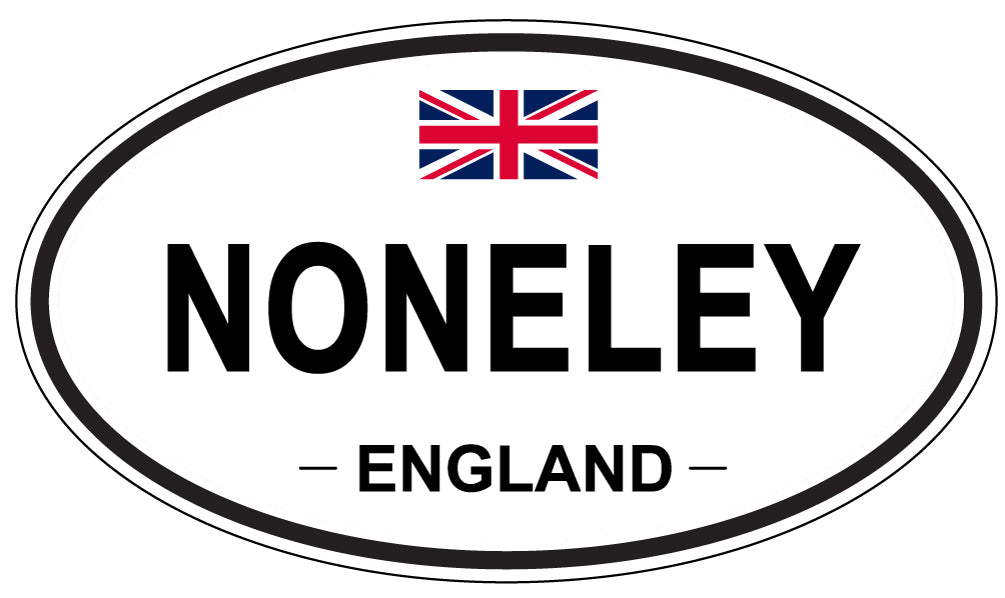 NONELEY, England - Oval Magnet