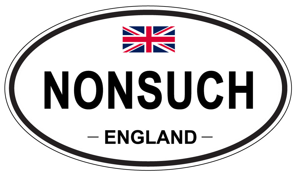 NONSUCH, England - Oval Magnet