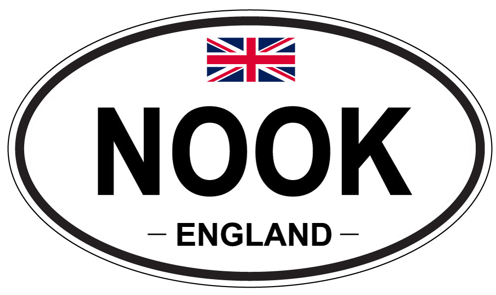 NOOK, ENGLAND - Oval Sticker