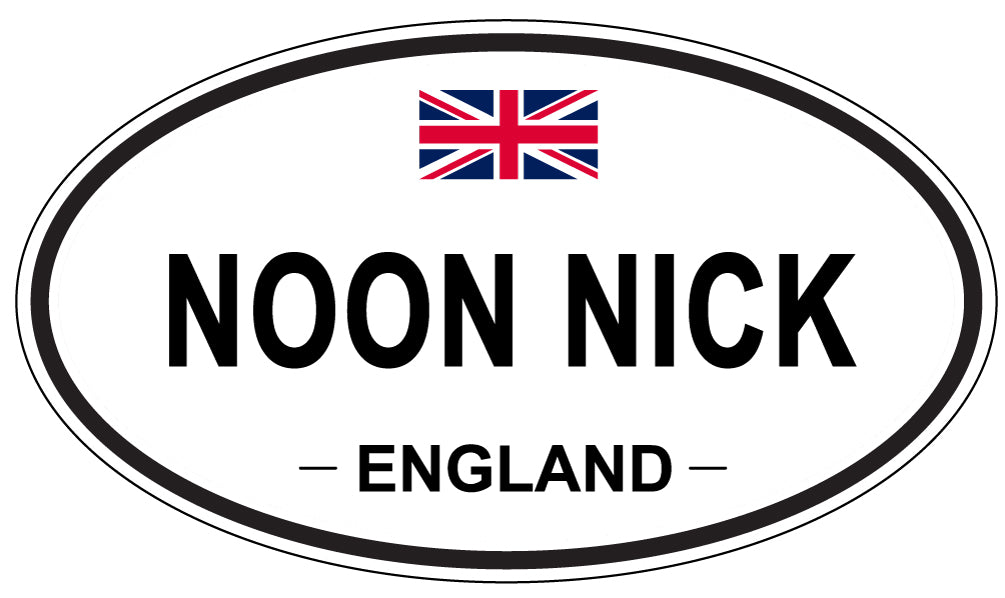 NOON NICK, England - Oval Magnet