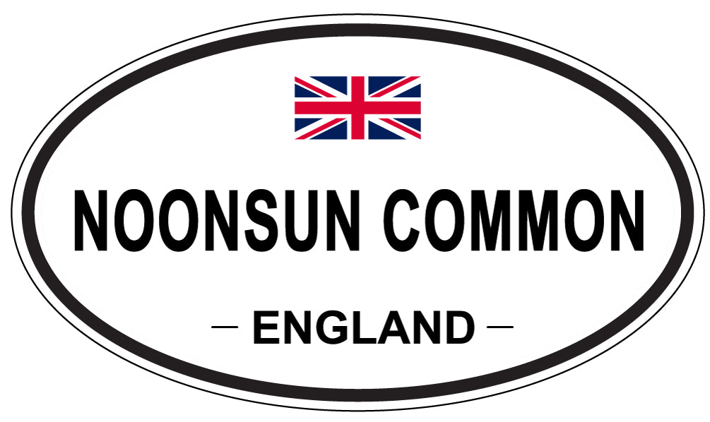 NOONSUN COMMON, ENGLAND - Oval Sticker