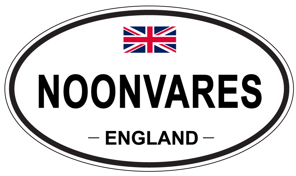 NOONVARES, England - Oval Magnet