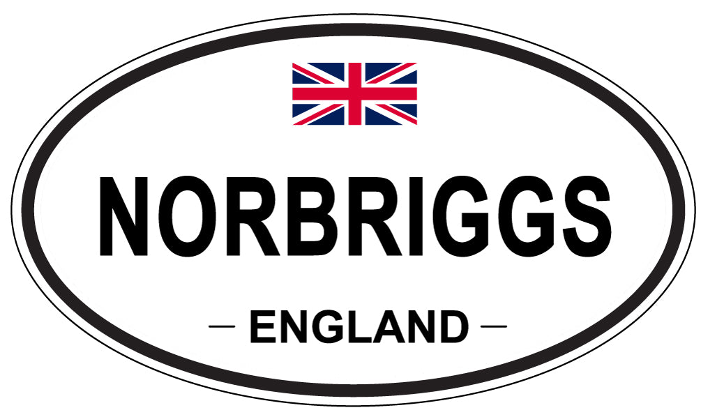 NORBRIGGS, England - Oval Magnet