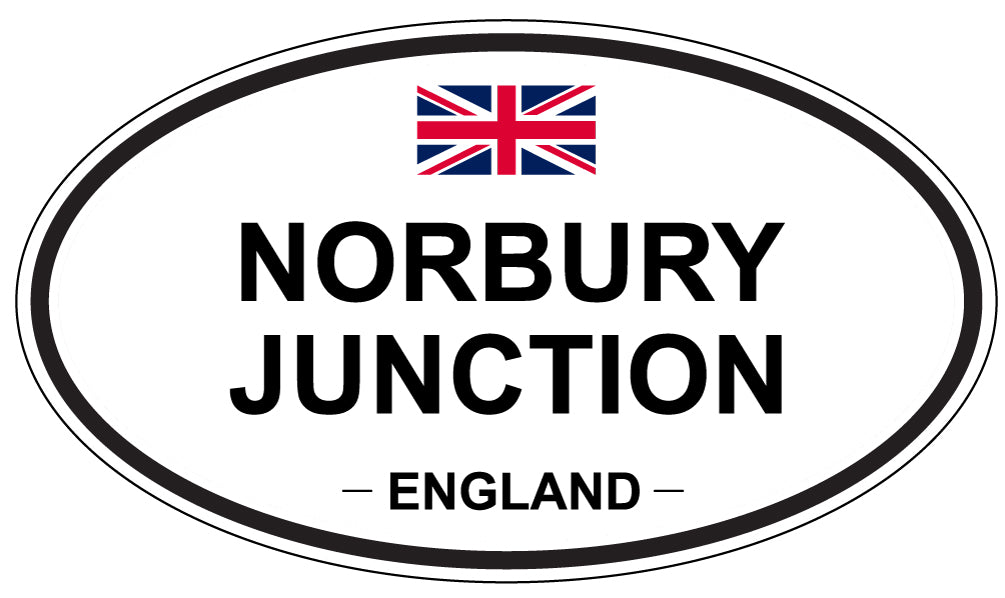 NORBURY JUNCTION, England - Oval Magnet