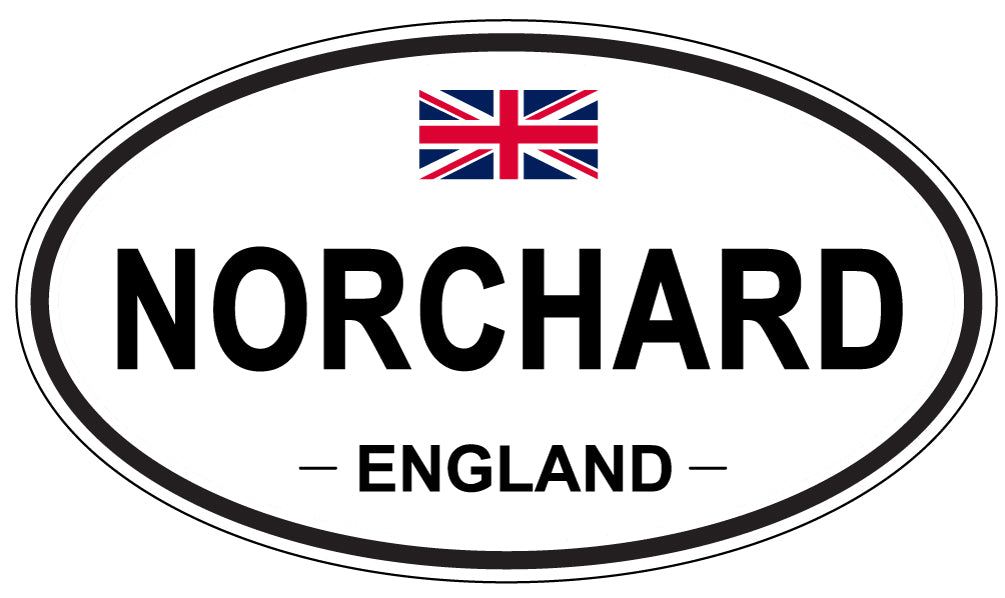 NORCHARD, England - Oval Magnet