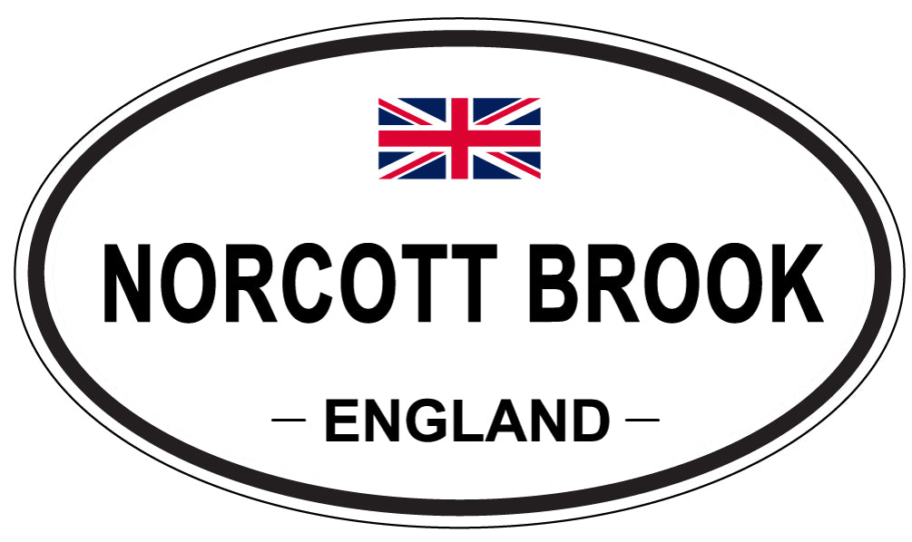 NORCOTT BROOK, England - Oval Magnet