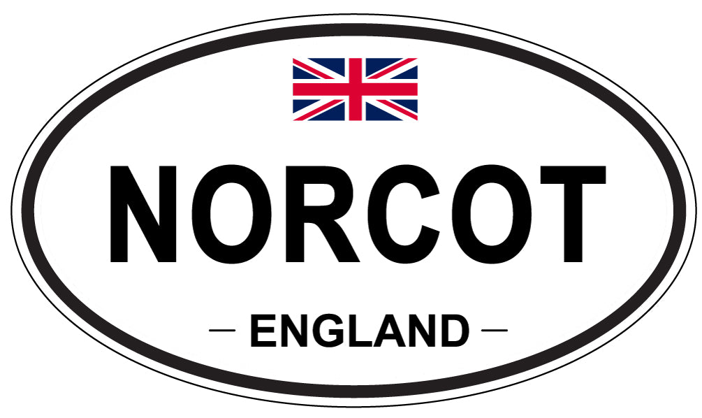 NORCOT, England - Oval Magnet