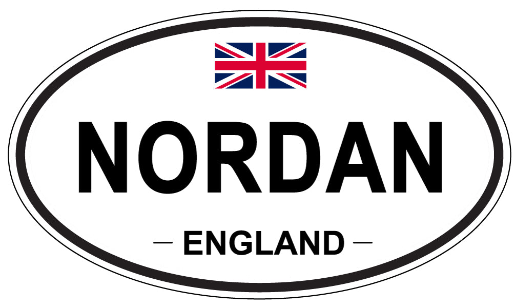 NORDAN, England - Oval Magnet