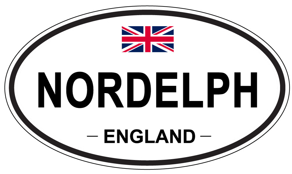 NORDELPH, England - Oval Magnet