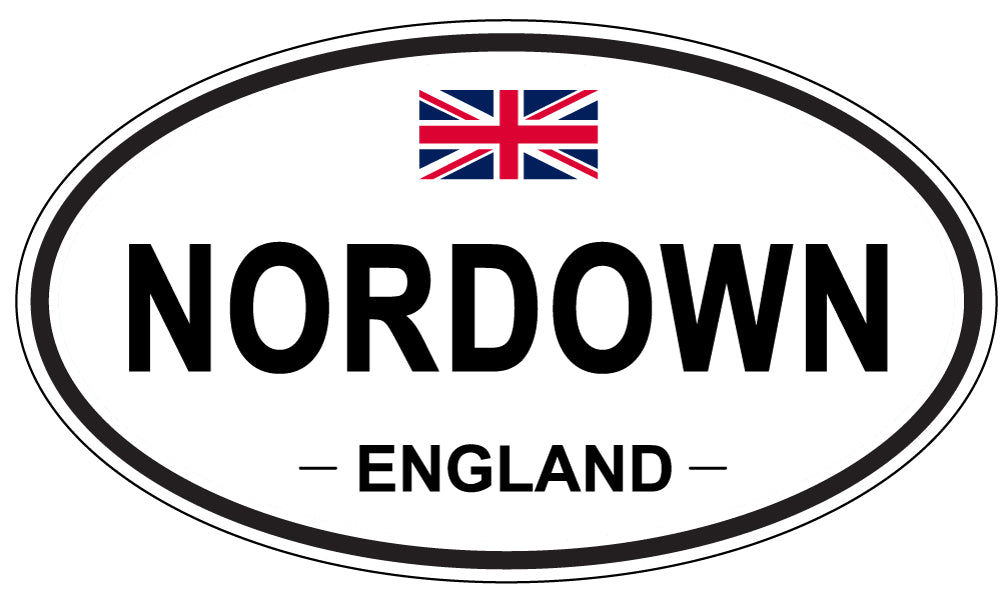 NORDOWN, England - Oval Magnet