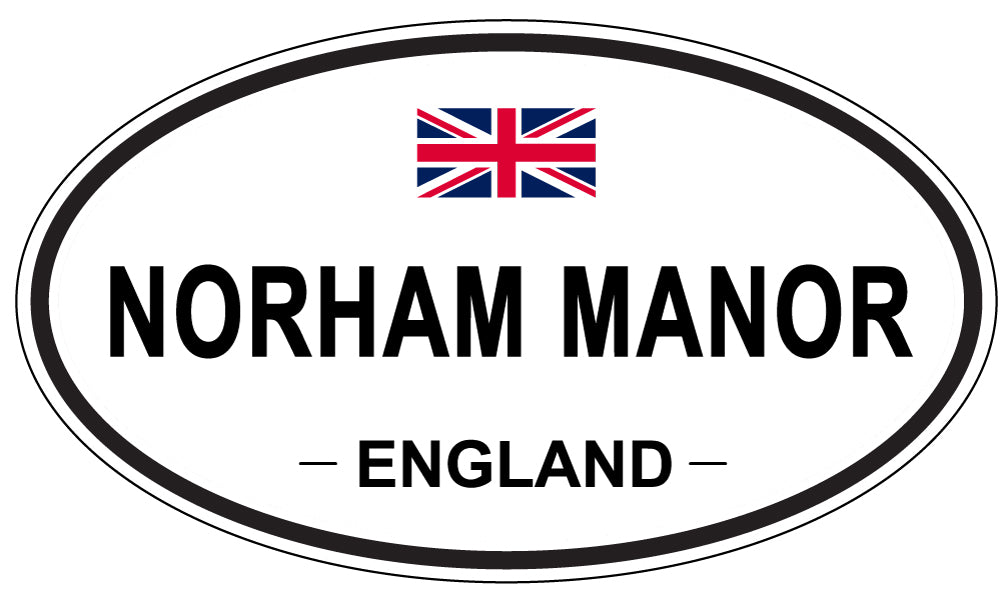 NORHAM MANOR, England - Oval Magnet