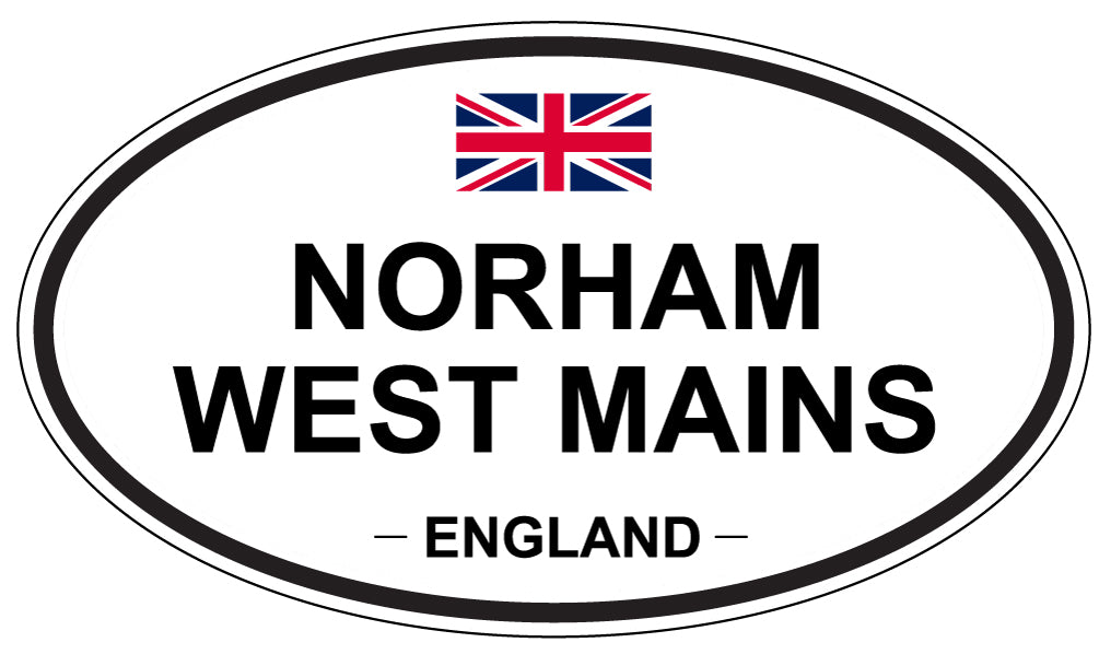 NORHAM WEST MAINS, England - Oval Magnet
