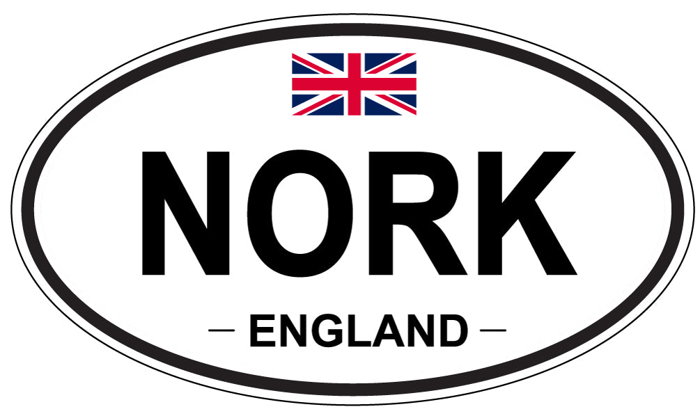 NORK, ENGLAND - Oval Sticker