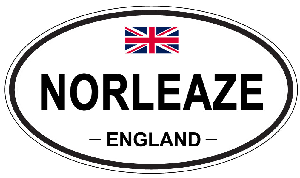 NORLEAZE, ENGLAND - Oval Sticker