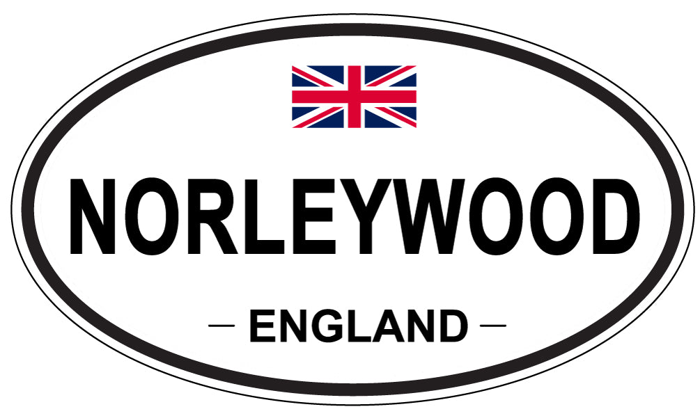 NORLEYWOOD, ENGLAND - Oval Sticker