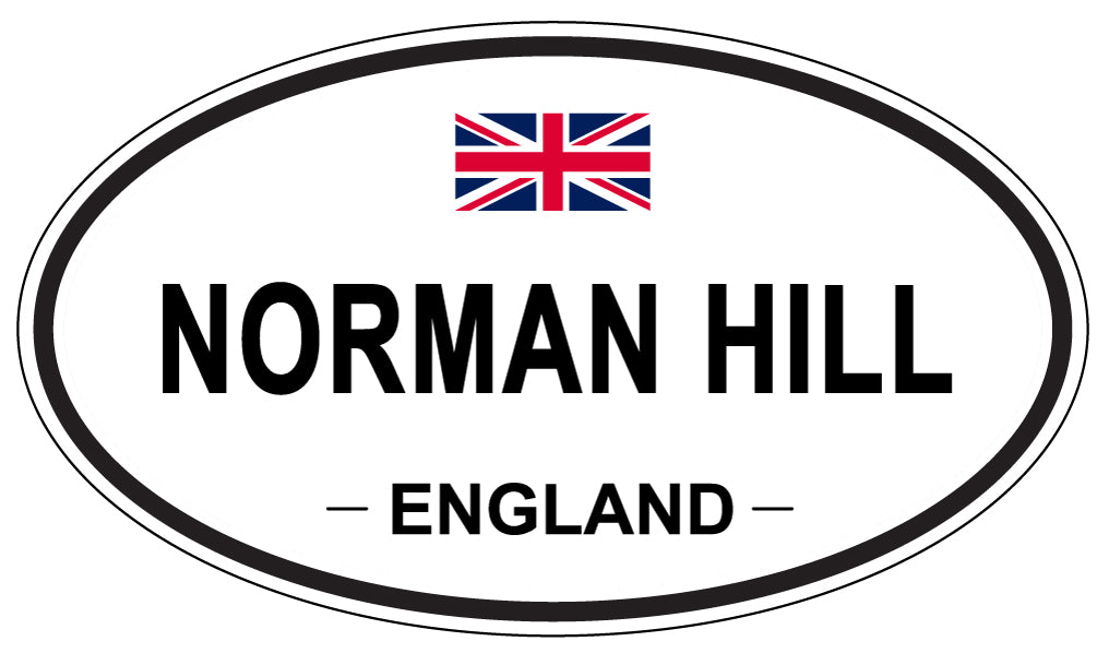 NORMAN HILL, ENGLAND - Oval Sticker