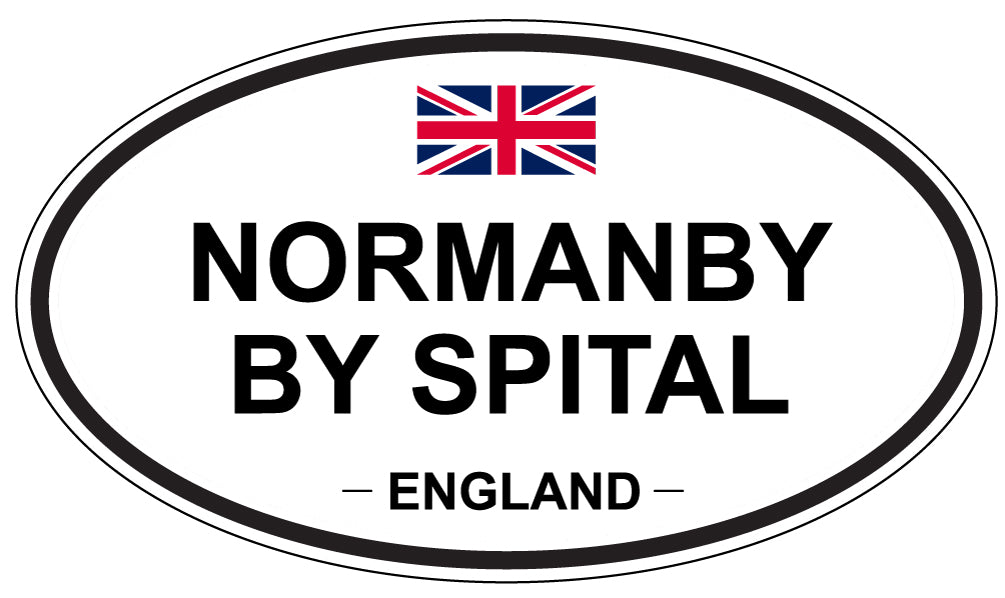 NORMANBY BY SPITAL, ENGLAND - Oval Sticker