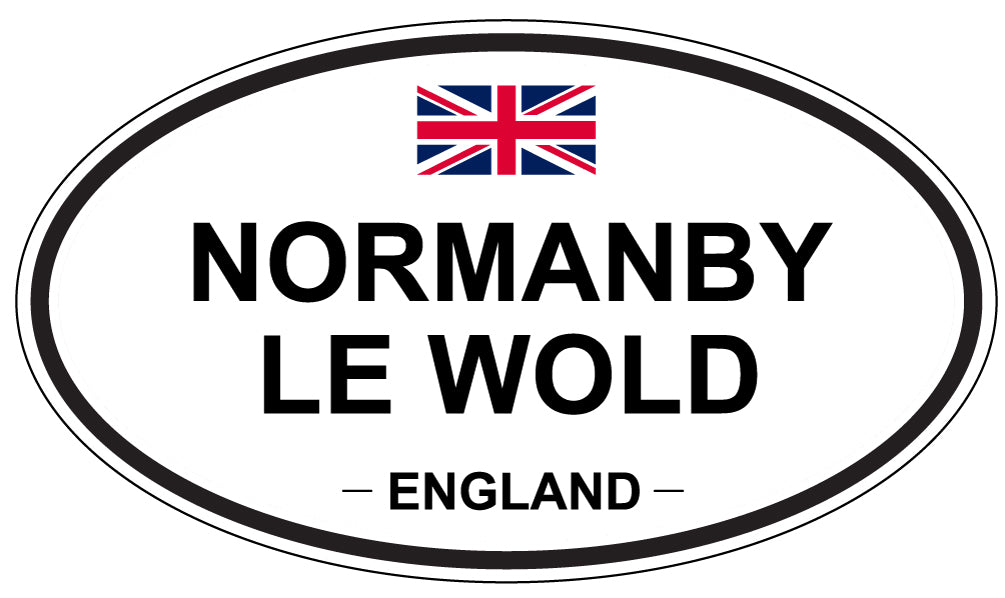 NORMANBY LE WOLD, England - Oval Magnet