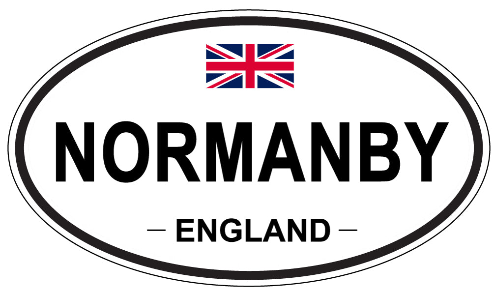 NORMANBY, England - Oval Magnet