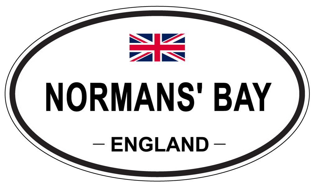 NORMANS' BAY, ENGLAND - Oval Sticker