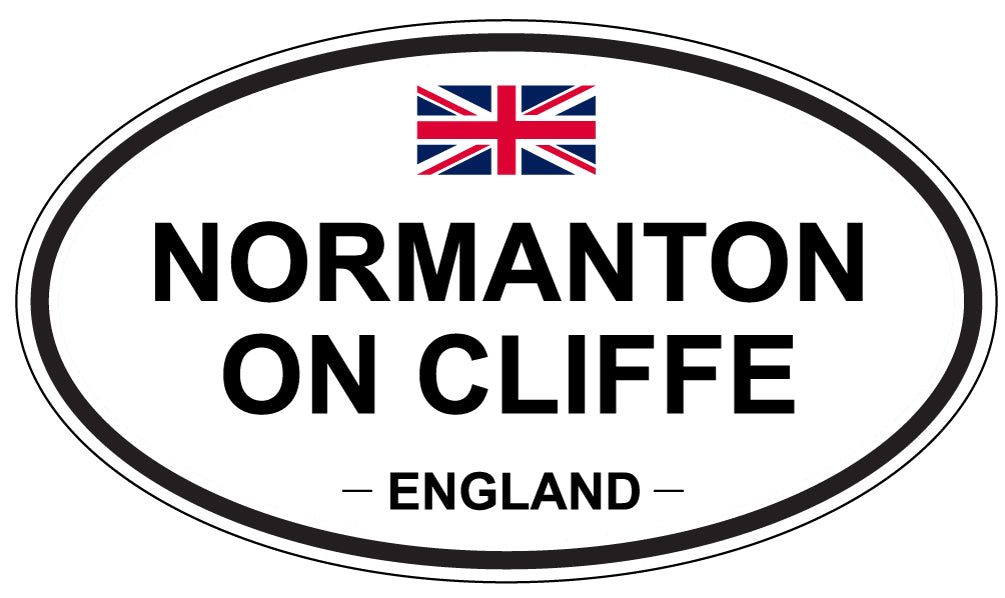 NORMANTON ON CLIFFE, ENGLAND - Oval Sticker