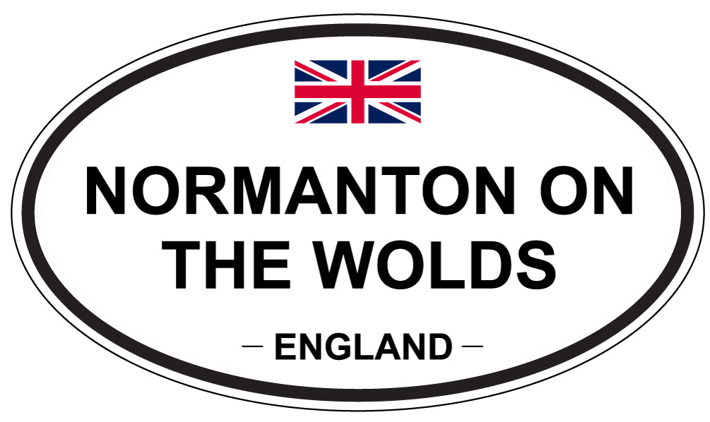 NORMANTON ON THE WOLDS, England - Oval Magnet