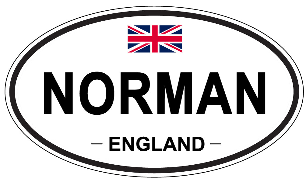 NORMAN, England - Oval Magnet