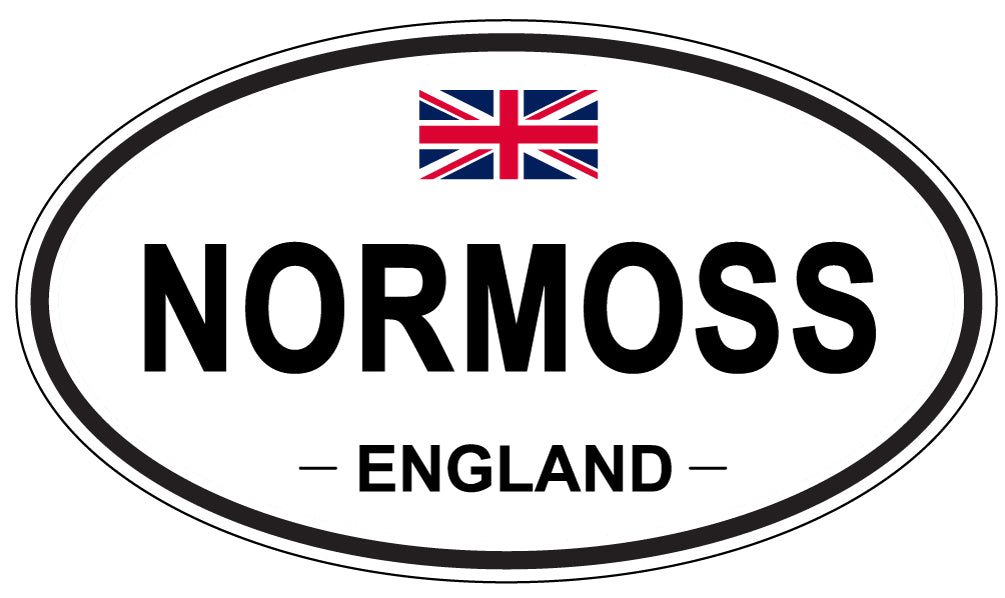 NORMOSS, ENGLAND - Oval Sticker