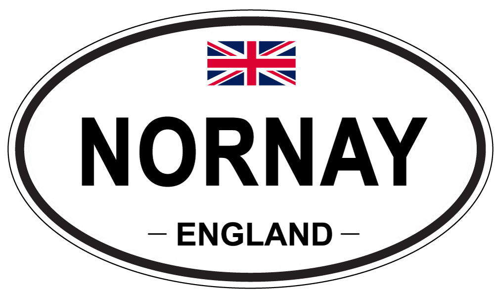 NORNAY, ENGLAND - Oval Sticker