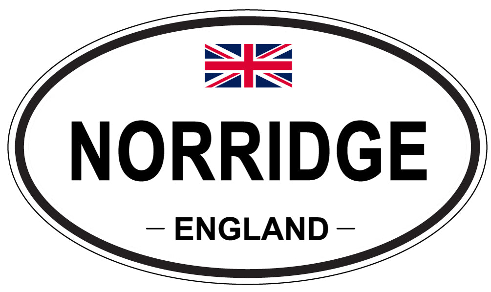 NORRIDGE, England - Oval Magnet