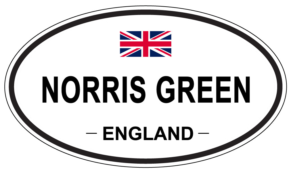 NORRIS GREEN, ENGLAND - Oval Sticker
