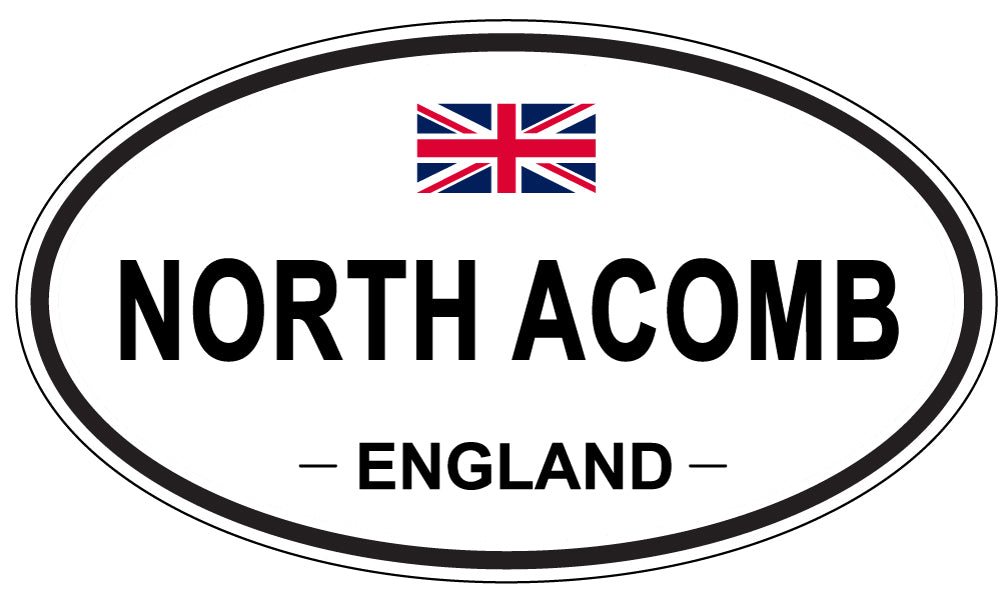 NORTH ACOMB, England - Oval Magnet