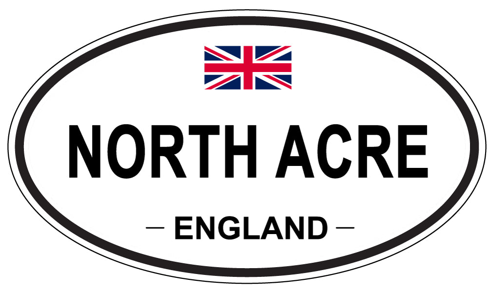 NORTH ACRE, England - Oval Magnet