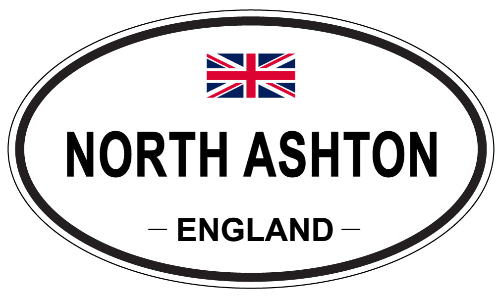 NORTH ASHTON, ENGLAND - Oval Sticker
