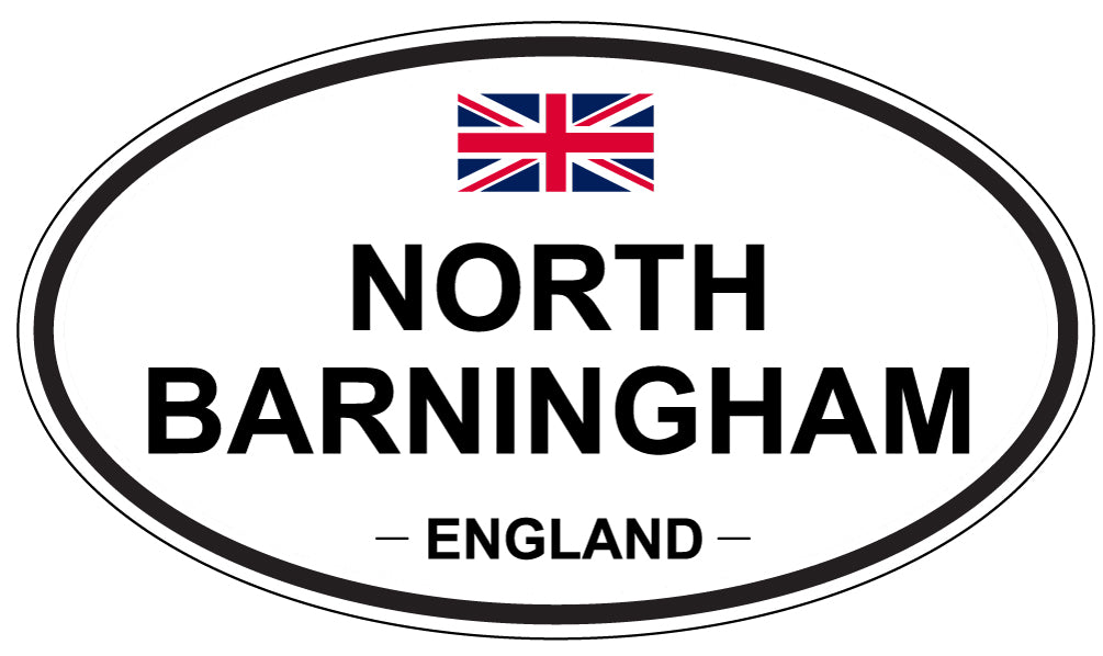 NORTH BARNINGHAM, ENGLAND - Oval Sticker
